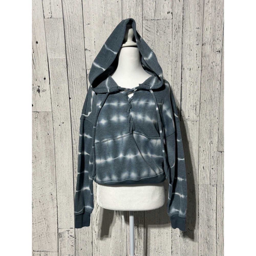Free People Movement‎ Women's Believer Blue Tie Dye Hoodie Size Xs